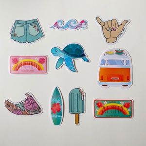 Pura Vida Set of 10 Stickers